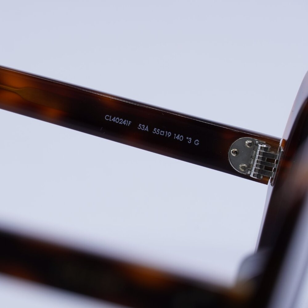 🕶️ New Celine CL40241F 53A Sunglasses - Medium Havana Frame, Smoke Lenses - Picture 6 of 8